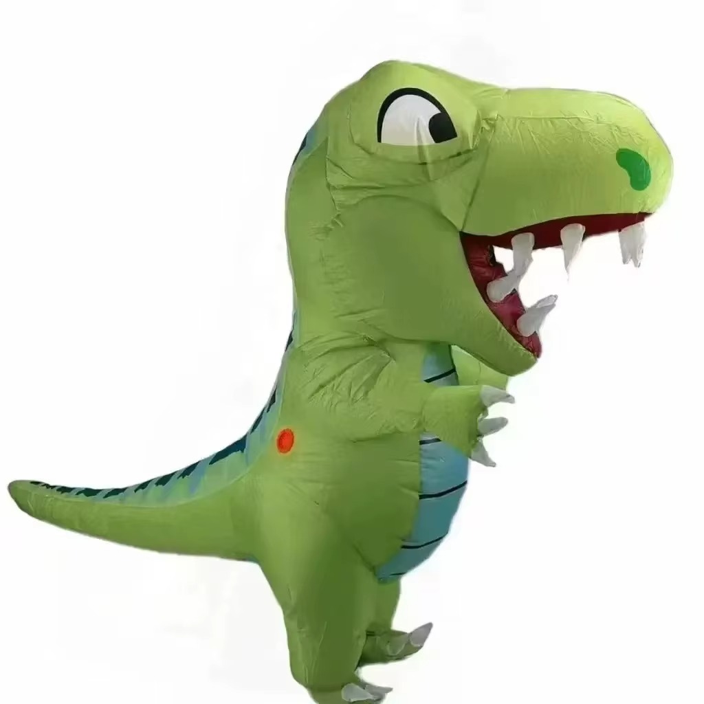 Halloween Costume Adult - Opblaasbaar kostuum van een volwassen dikkekopdinosaurus,
