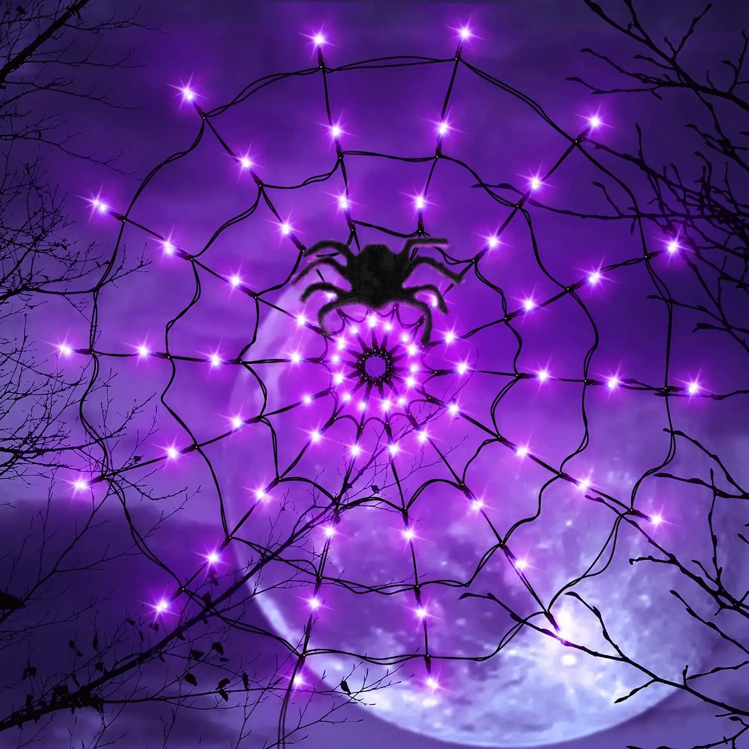 Halloween LED-lichtslinger Spi - Spider Web Halloween Decoration recensie en prijs
