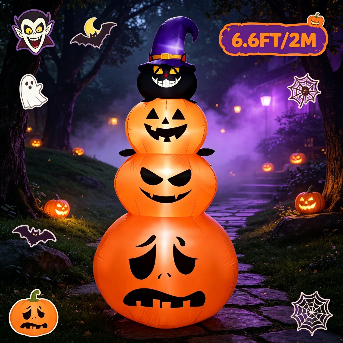 Buitenfeestdecoraties Hallowee - Halloween Pumpkin Decor Led recensie en prijs