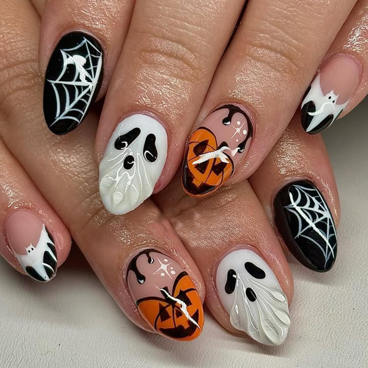 Halloween nepnagels spook pomp - Pumpkin Lantern Halloween recensie en prijs