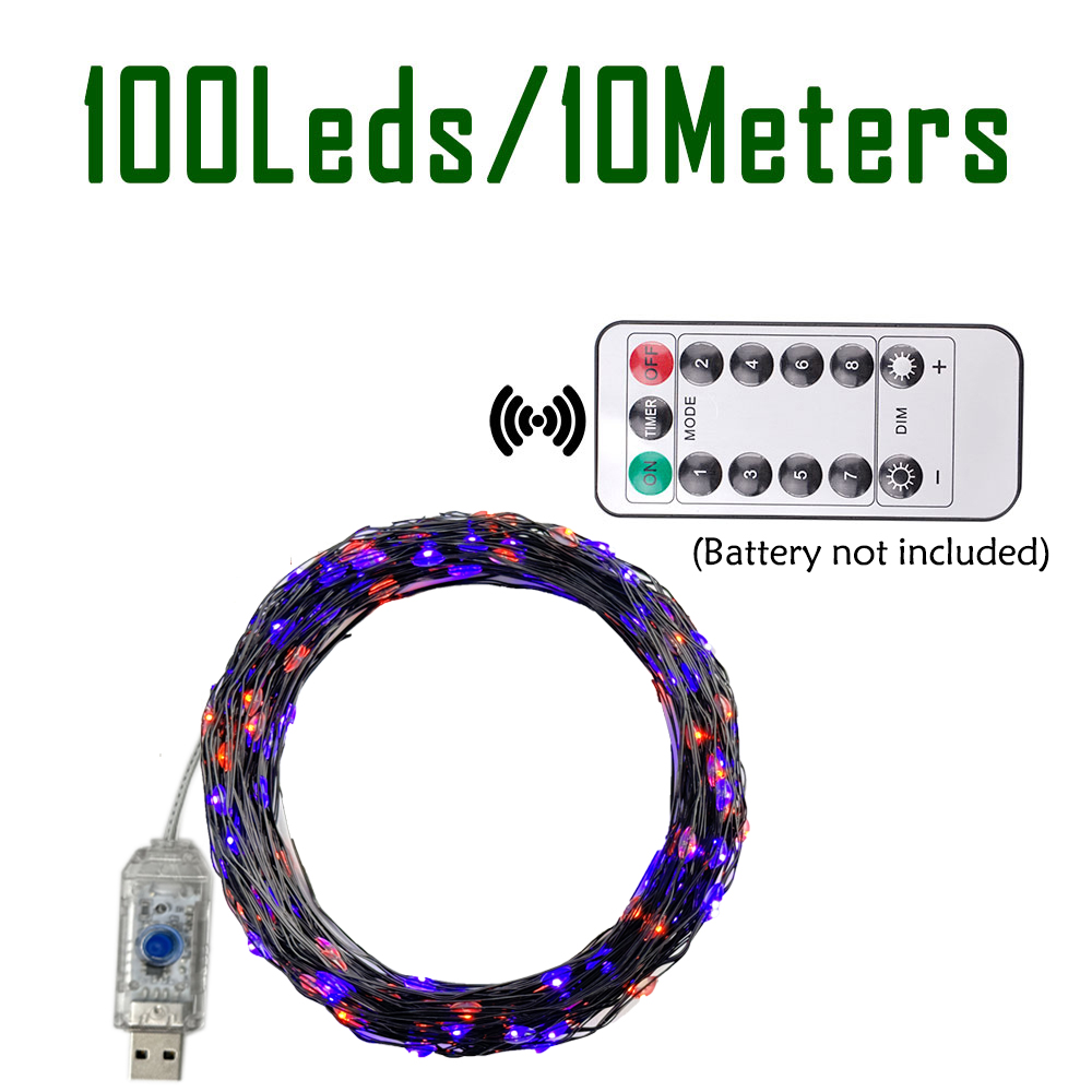 100/200 LEDs Lichtslingers Ora - Halloween Led String Lights Orange recensie en prijs