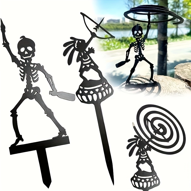 2D 1-delige metalen draagbare  - Halloween Skeleton Decoration recensie en prijs