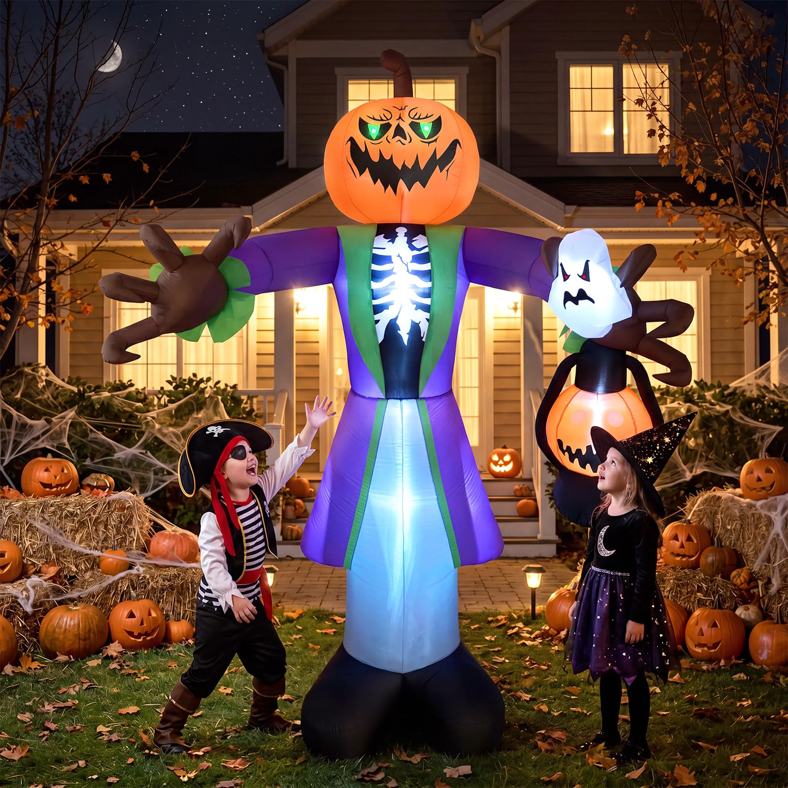8ft opblaasbare Halloween-pomp - Halloween Pumpkin Decor Led recensie en prijs